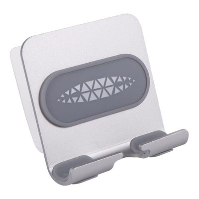 Housoutil Smart Phone Holder Metal Wall Phone Bracket Razor Holder Bathroom Rack Angle Adjustable