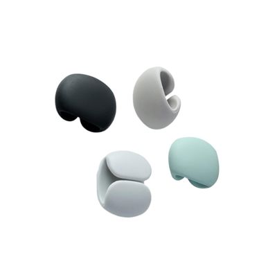 Angoily 4pcs Silicone Magnetic Cable Winder Eco-Friendly Earphone Cord Organizer for Tidy Desk and Home Use Magnetic Clip for USB and Headphone Cables