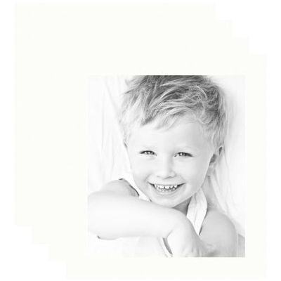 ArtToFrames 12.5x15 Fabric White/Fabric White Custom Mat for Picture Frame with 8.5x11 opening size (Mat Only, Frame NOT Included)