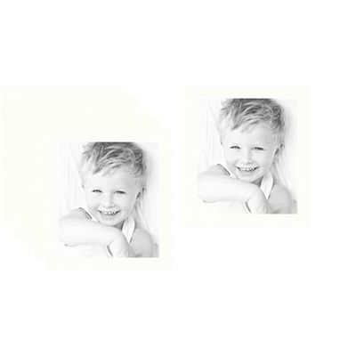 ArtToFrames 12.5x15 Polar White/Porcelain Custom Mat for Picture Frame with 8.5x11 opening size (Mat Only, Frame NOT Included)