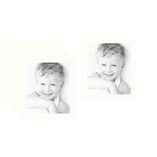 ArtToFrames 12.5x15 Polar White/Porcelain Custom Mat for Picture Frame with 8.5x11 opening size (Mat Only, Frame NOT Included)