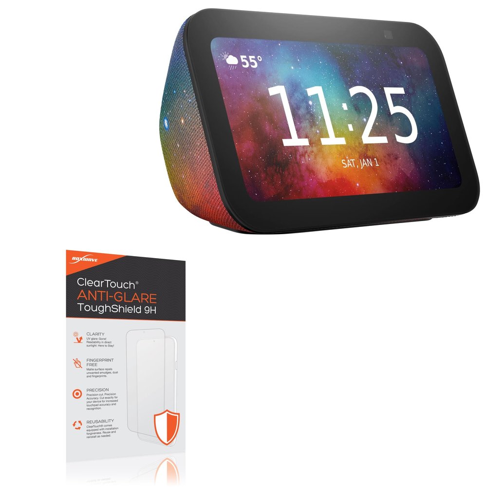 BoxWave Screen Protector Compatible with Amazon Echo Show 5 Kids (3rd Gen 2023) - ClearTouch Anti-Glare ToughShield 9H (2-Pack), Anti-Glare 9H Tough Flexible Film Screen Protector