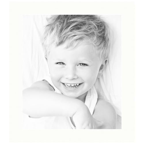 12.5x18 Polar White/Porcelain Custom Mat for Picture Frame with 8.5x14 Opening Size (Mat Only, Frame NOT Included) - 1 Pack