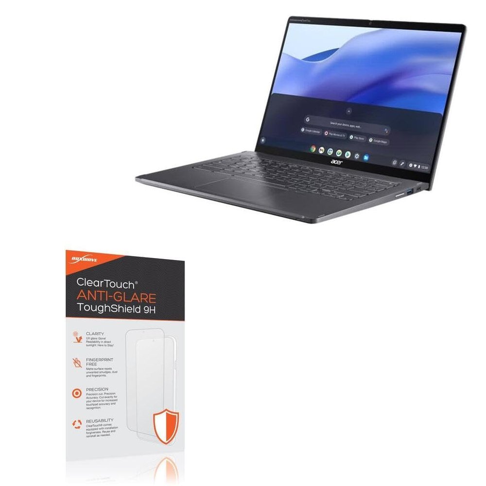 BoxWave Screen Protector Compatible with Acer Chromebook Spin 714 (CP714-1WN) - ClearTouch Anti-Glare ToughShield 9H (2-Pack), Anti-Glare 9H Tough Flexible Film Screen Protector