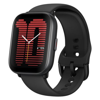 Amazfit Certified Renewed Active Smart Watch for Men & Women, Alexa Built-in, Fitness Tracker with AI, GPS, Bluetooth Calling & Music, 14 Day Battery, Black (Renewed)