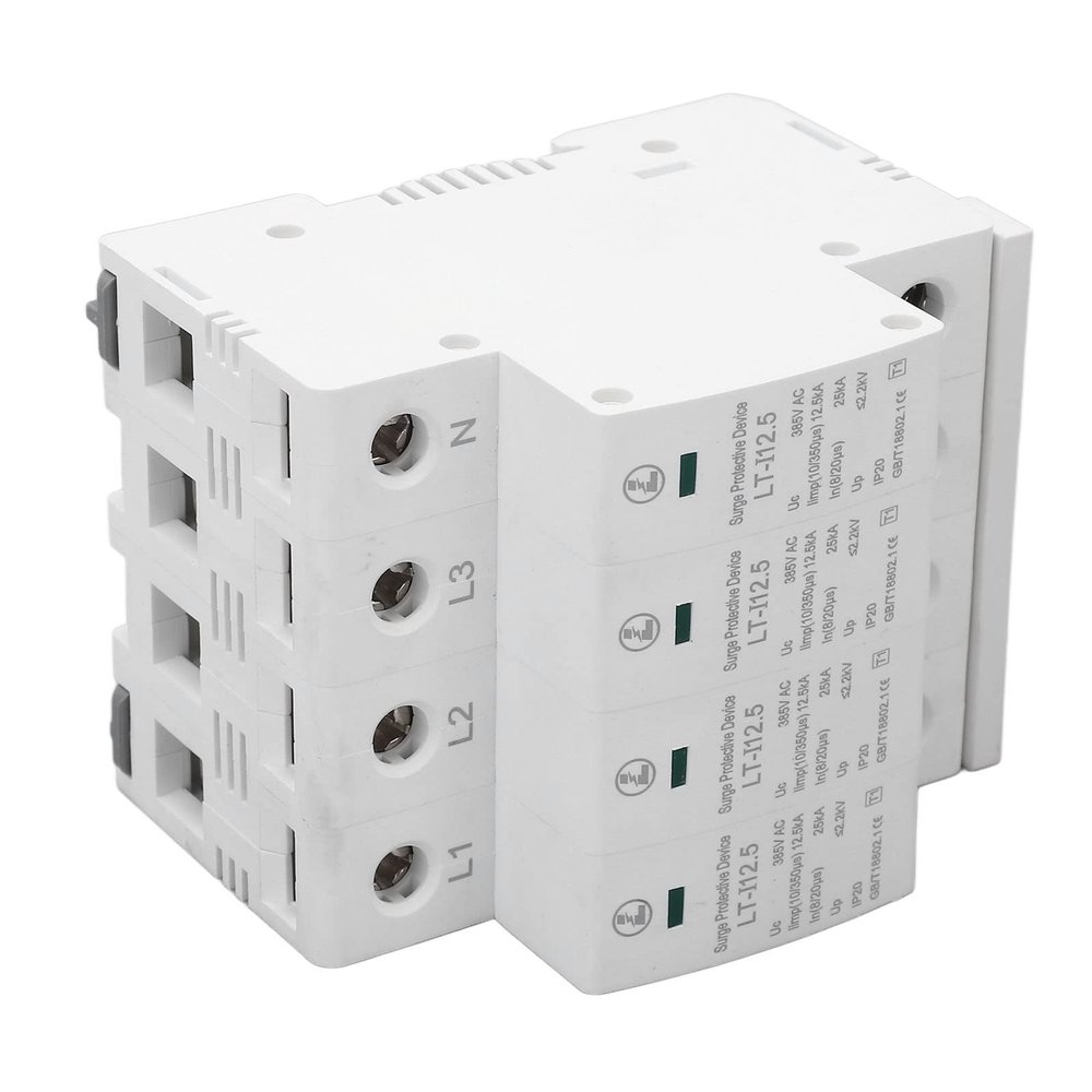 4P 12.5KA25KA T1 Level Protective Device AC Protector 385V Arrester Device Overvoltage Protector