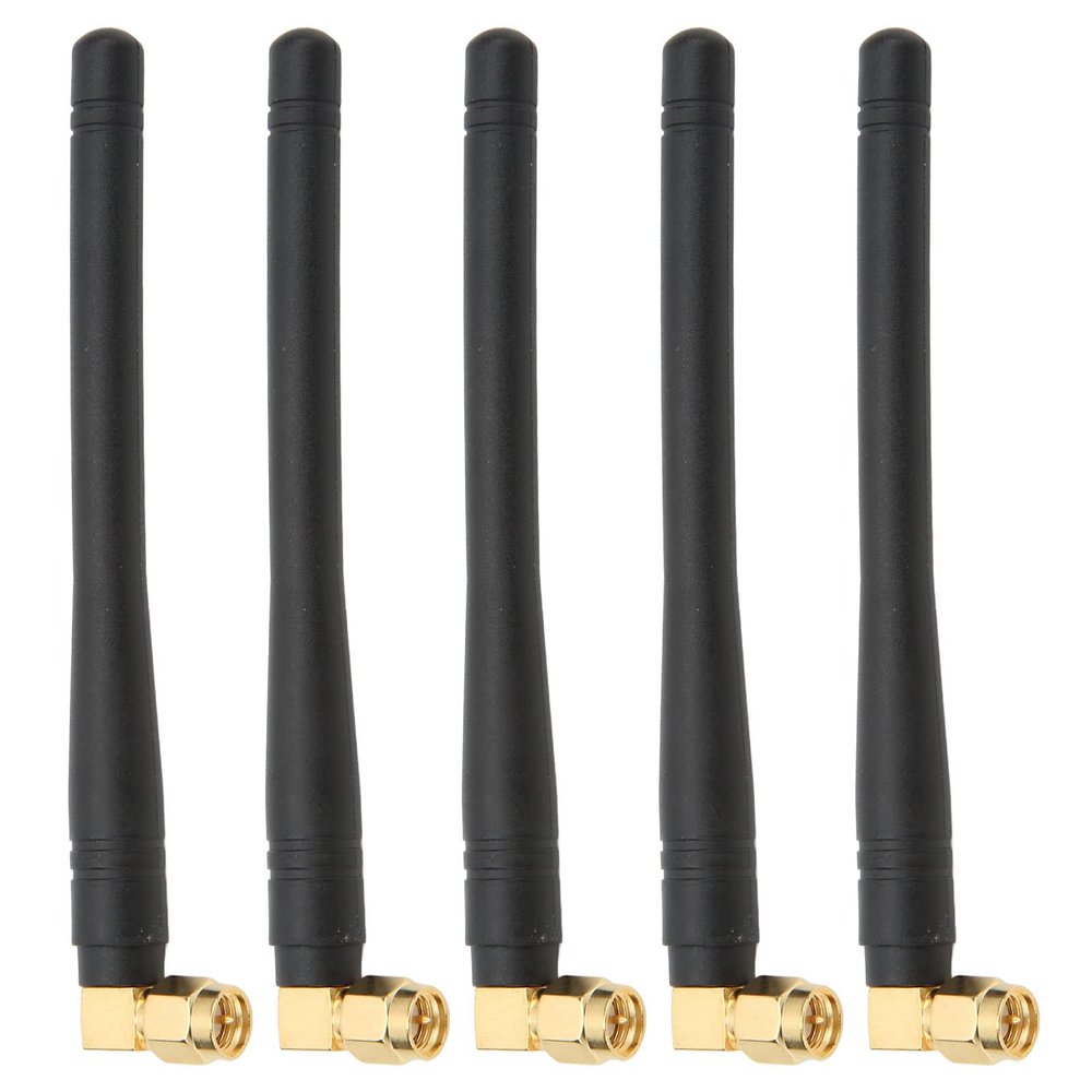 5pcs Router Antenna 50W 3DBI High Gain Antenna SMA Male Pin for Drone Security Alarm Smart Home Meter Reading System 2400-2500Mhz