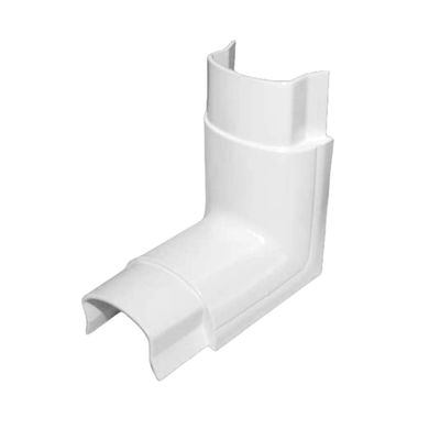 Kable Kontrol Inside Elbow Joint for Half Round Cord Hider, Outdoor Cable Cover Cable Raceway with Adhesive Back 1.2in W x 0.50in H