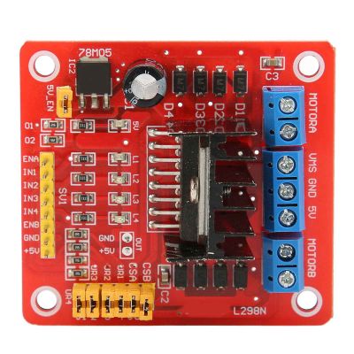 L298N Stepper Motor Driver Module H Bridge DC Motor Driver Multifunctional Controller Board for Smart Car Robot