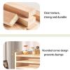 JCHENGS Single CD Stand Display Shelf,Game Disc Record Rack,Wooden Vinyls Records Storage Organizer,Vinyl Record Holder Display Stand,Playing Album Cover Holder,Modern Home Decor (Natural) view 4