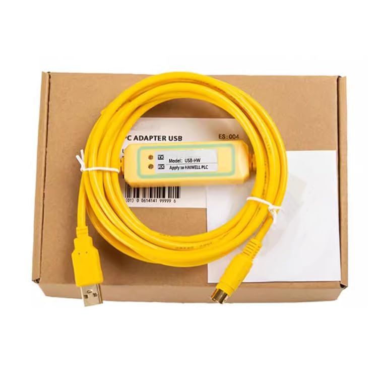 USB-HW Applicable Communication Download Cable E/S/H/C/T Programming Cable FT232RL Chip Gold-Plated High-Speed and Stable Model Yellow 3m