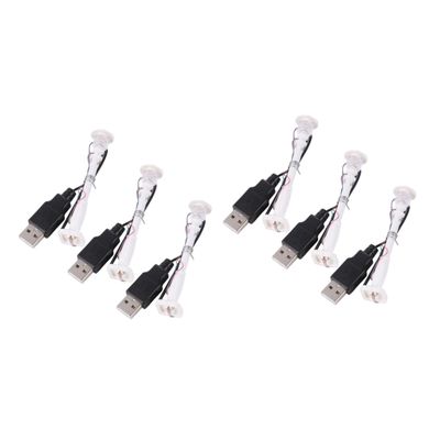 Vaguelly 6pcs Street Lamp Post Night Light Outdoor Pole Light Fixture Mini Buildings Block Toy Decor