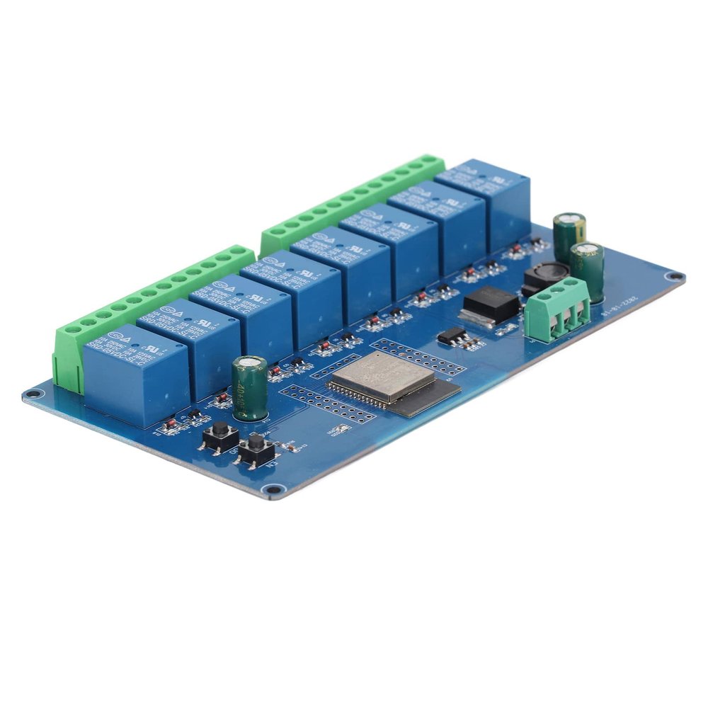 LOCADENCE 8 Channel Relay Module, DC 5~30V 8 Circuit Relay Shield Module with Large Capacity 4M Byte Flash for ESP32 Secondary Development Learning
