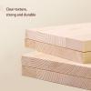 JCHENGS Wood Vinyls Records Storage Organizer,Game Disc Record Rack,Vinyl Record Holder Display Stand,Playing Album Cover Holder,CD Stand Display Shelf (Natural 4 Layers) view 4