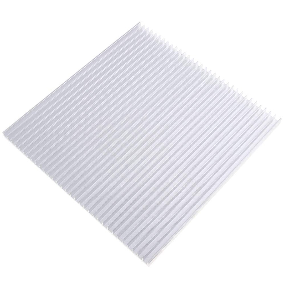 195x10x200mm Aluminum Heat Sink Cooling Fin for Computer CPU/IC LED/Power Amplifier, Silver, Pack of 1coding/1852