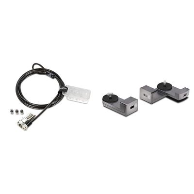 Kensington Universal 3-in-1 Combination Laptop Lock, Computer Security Locking Cable - Resettable Version (K62316WW), Black & Lock Designed for Mac Studio Locking Adapter Mac Studio Mount (K65101WW)