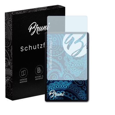 Bruni Screen Protector compatible with Blackview Mega 1 Protector Film, crystal clear Protective Film (2X)
