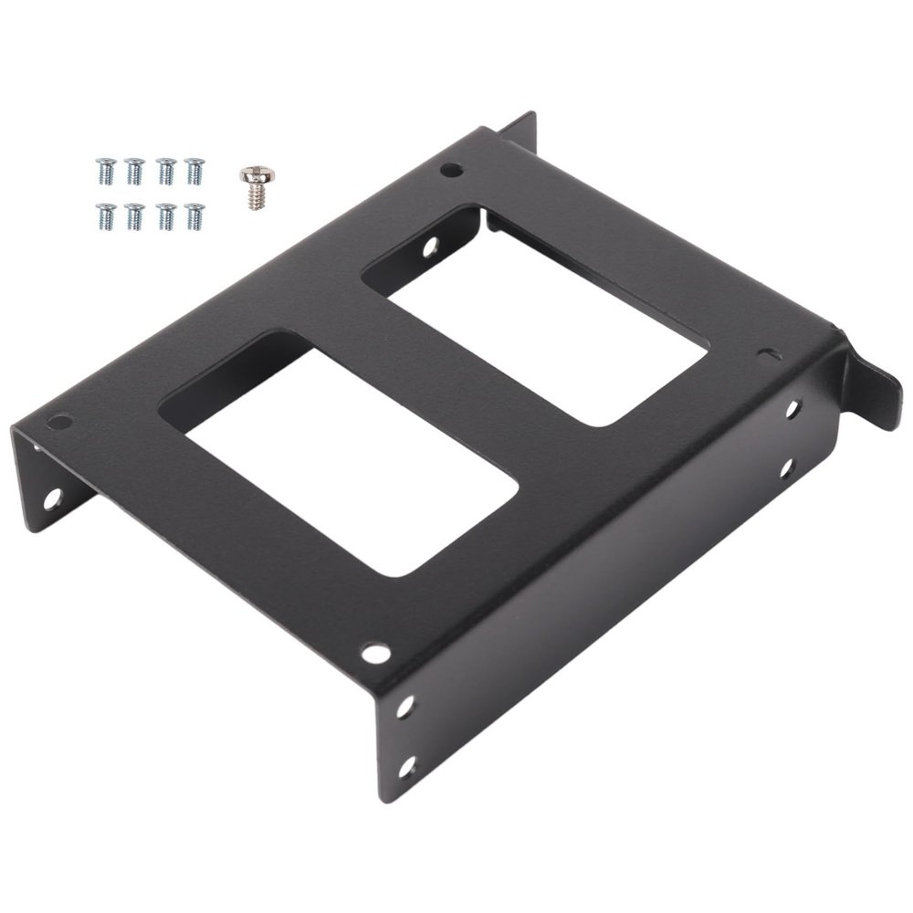 Srutueo PCI Slot 2.5Inch IDE/SATA/SSD/HDD Rear Panel Mount Bracket Hard Drive Adapter Tray with Half-Height Profile Bracket, Black, 500011873A2