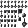 20PCS Electric Cable Protection Cord Buckle Black Wire Cover Round Nylon Cable Strain Relief Bushing Wire Strain Relief Bush Cord Grommet 6N-4 4N-4 view 1