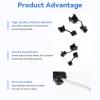 20PCS Electric Cable Protection Cord Buckle Black Wire Cover Round Nylon Cable Strain Relief Bushing Wire Strain Relief Bush Cord Grommet 6N-4 4N-4 view 3