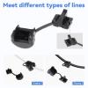 20PCS Electric Cable Protection Cord Buckle Black Wire Cover Round Nylon Cable Strain Relief Bushing Wire Strain Relief Bush Cord Grommet 6N-4 4N-4 view 4
