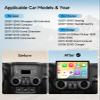 11.5 Inch 8core Car Radio Stereo Upgrade Replacement for Jeep Wrangler JK Compass Grand Cherokee Dodge ram with Android12/Carplay/android auto/5G WiFi/HD Touchscreen/GPS Navigation/HD Backup Camera view 2