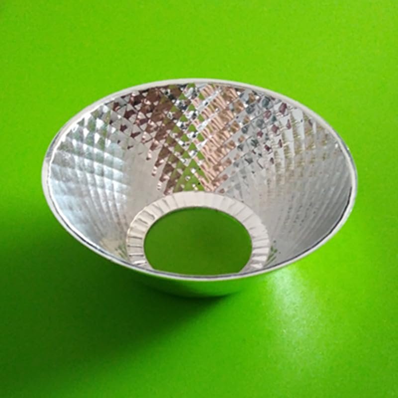 AMNOUR 69mm Flashlight Reflective Cup Reflector Bow DIY Flashlight LED Lampshade Bowl Height 28MM, Clear, JTSF9648