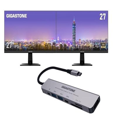Gigastone [4K HDMI USB C Hub] 7-in-1 Multiport Adapter with PD 100W Thunderbolt Docking Station