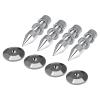 Yctze 4 Pack HighQuality HiFi Speaker Spike Stand Foot, Shockproof Isolation Cones Base Pads for Leveling Amplifier and Loudspeaker view 1