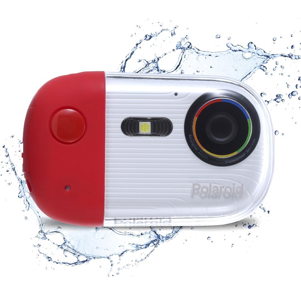 Polaroid Underwater Camera 18mp 4K UHD, Waterproof for Snorkeling and Diving with LCD Display, USB Rechargeable Digital Camera for Videos and Photos