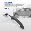Hubceuo 2 Din Car Stereo Frame Trim Kit of Dashboard for Yaris Vitz Platz 2005-2011 DVD Player Installation Bezel Fascias, Black & Silver, 500136346 view 3