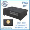 DirectNine Basics 2019-2024 Sierra Double Cab 10"" Sub Box Subwoofer Enclosure TW3 view 2