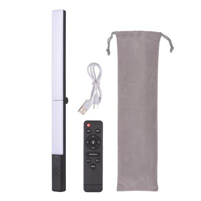 Andoer Portable Wand Handheld, 20W Bi-Color Led Tube Lights Foldable Light Stick Handle LED Light 3200K-5500K Color Temperature Dimmable 76 Beads Type-C Powered Wireless Control with Remote Control
