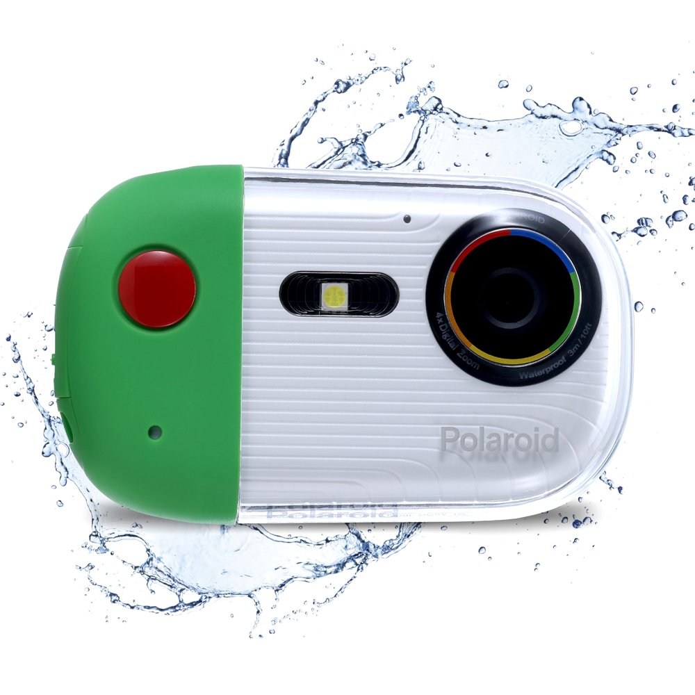 Polaroid Underwater Camera - 18MP 4K UHD, Waterproof for Snorkeling & Diving with LCD Display, USB Rechargeable
