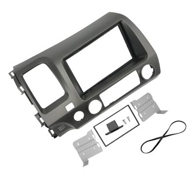 Gadpiparty Double Din Car Stereo Frame Bezel Kit for Durable Installation Dash Panel for Easy Mounting of DVD Player and Navigation System