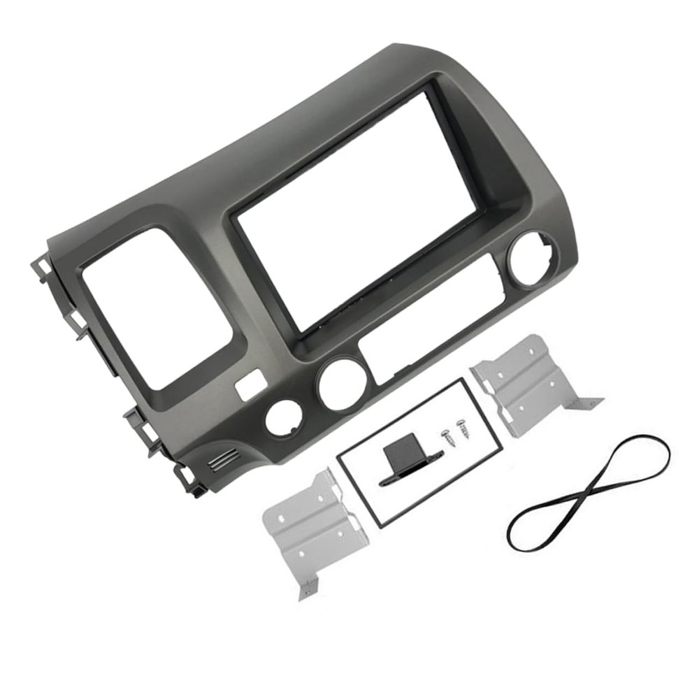 Gadpiparty Double Din Car Stereo Frame Bezel Kit for Durable Installation Dash Panel for Easy Mounting of DVD Player and Navigation System
