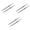 NOLITOY 6pcs Thickened Pointed Tweezers Kit Steel Tweezers Set Multifunctional for Manicure Jewelry Diy Repair view 1
