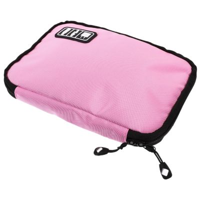Gadpiparty 2 Travel Organiser USB Cable Storage Accessories Cases Travel Bag Organizer Electronics Accessories Cases Electronics Organizer Holiday Accessories Data Line Headphone Box Pink