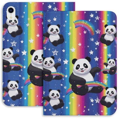 Cute Panda Case for iPad iPad Mini 5/4/3/2/1(7.9- Inch) iPad Mini 6 (8.3-inch, 2021) with Pencil Holder, Protective Case with Soft TPU Back, Auto Sleep/Wake Cover