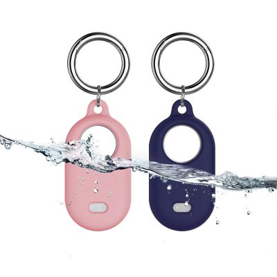 Aircawin for Samsung Galaxy SmartTag2 Case Cover(2 Pack),SmartTag2 Holder,Anti-Lost Silicone Full Protective for Smart Tag 2 Holder Cover with Keychain for Keys/Bags/Pets/Luggage/Valuables