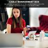 Angoily Cable Management Box Hider Wire Organizer Box Extension Cord Holder for Desk view 4