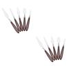 Tofficu 2sets Mixing Scraper for Artists Oil Painting Spatula Set Smooth Handles for Hand Feeling Versatile for Ceramics Pottery 5pcs*2 view 1