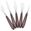 Tofficu 2sets Mixing Scraper for Artists Oil Painting Spatula Set Smooth Handles for Hand Feeling Versatile for Ceramics Pottery 5pcs*2 view 4