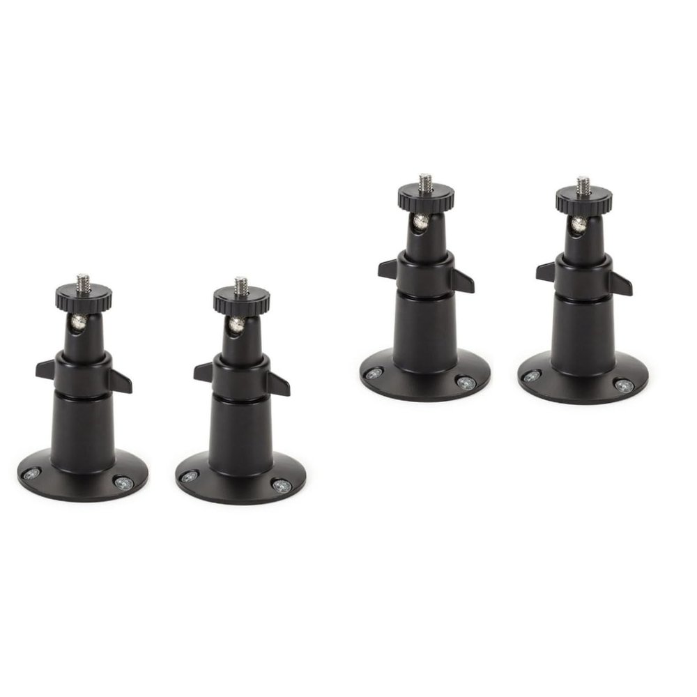 Angoily 4pcs Indoor Outdoor Security Camera Bracket CCTV Camera Stand Easy Install Wall Mount for