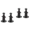 Angoily 4pcs Indoor Outdoor Security Camera Bracket CCTV Camera Stand Easy Install Wall Mount for view 1