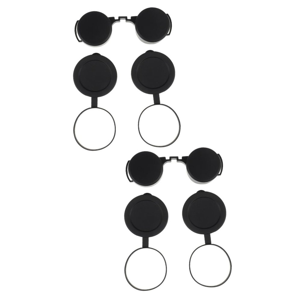 Angoily 6pcs Rubber Lens Caps for Telescope Binoculars Protective Eyepiece Objective Easy to Install Professional Design Suitable for Monoculars and Telescopes