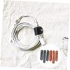 Angoily 2sets Leather Cable Straps Earphone Winder Usb Cord Organizer Cable Holders Management for Home Office view 4