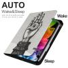 Evil Eye Hand Case for iPad iPad Mini 5/4/3/2/1(7.9- Inch) iPad Mini 6 (8.3-inch, 2021) with Pencil Holder, Protective Case with Soft TPU Back, Auto Sleep/Wake Cover view 2