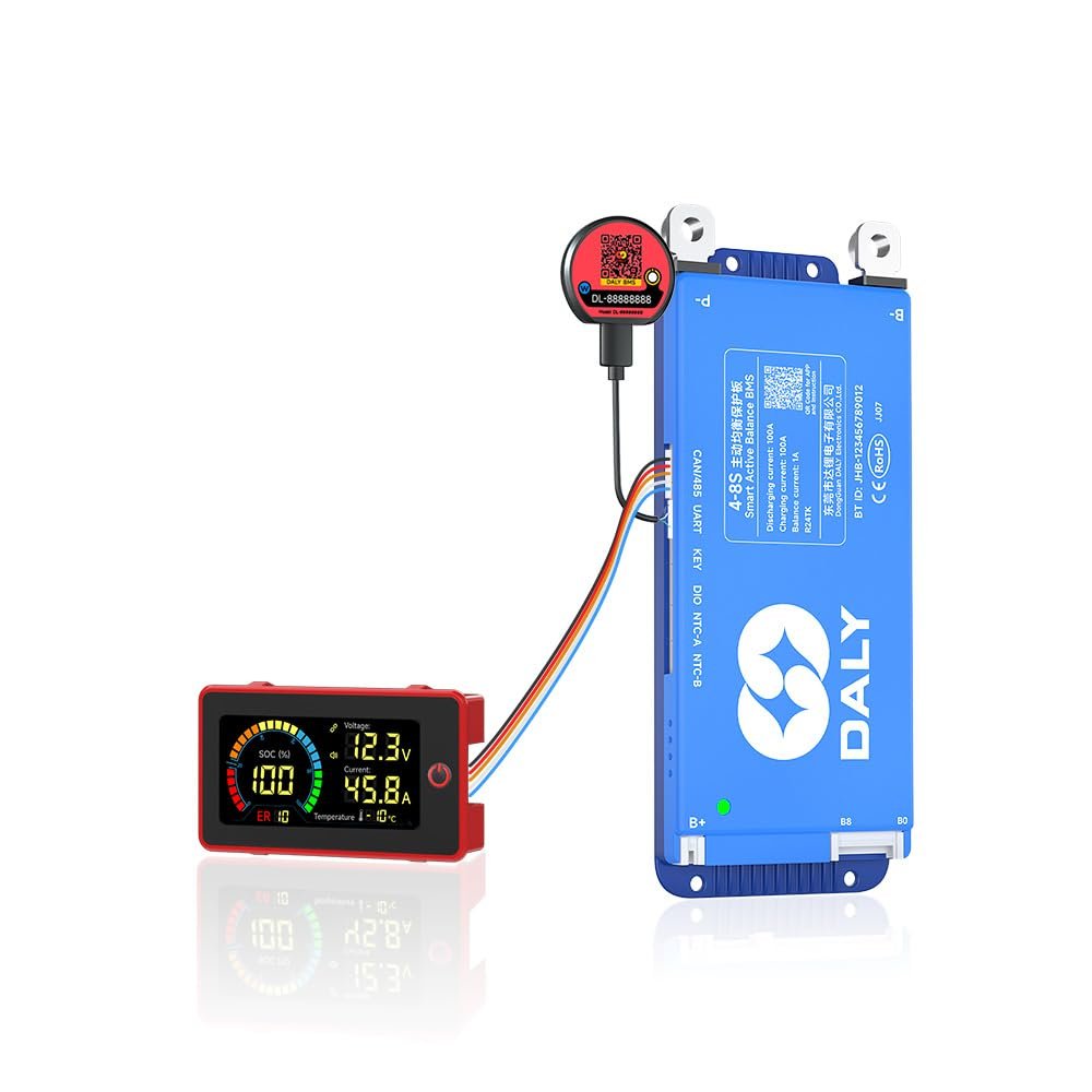 100BALANCE 100A 4-8S CAN Version SmartActive Balance BMS & WiFi Module & 3.0inch LCD Display Set