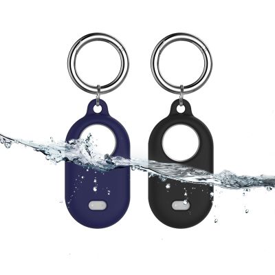 Aircawin for Samsung Galaxy SmartTag2 Case Cover(2 Pack),SmartTag2 Holder Case,Anti-Lost Silicone Full Protective Case for Smart Tag 2 Holder Cover with Keychain for Keys/Bags/Pets/Luggage/Valuables